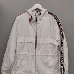 Men's Tommy Hilfiger White Size L Rain Jacket